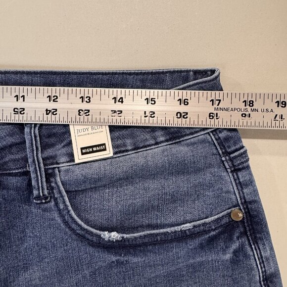 Judy Blue Jeans Women 18W Skinny Fit High Waist Tummy Control Stretch Distressed - Picture 8 of 12